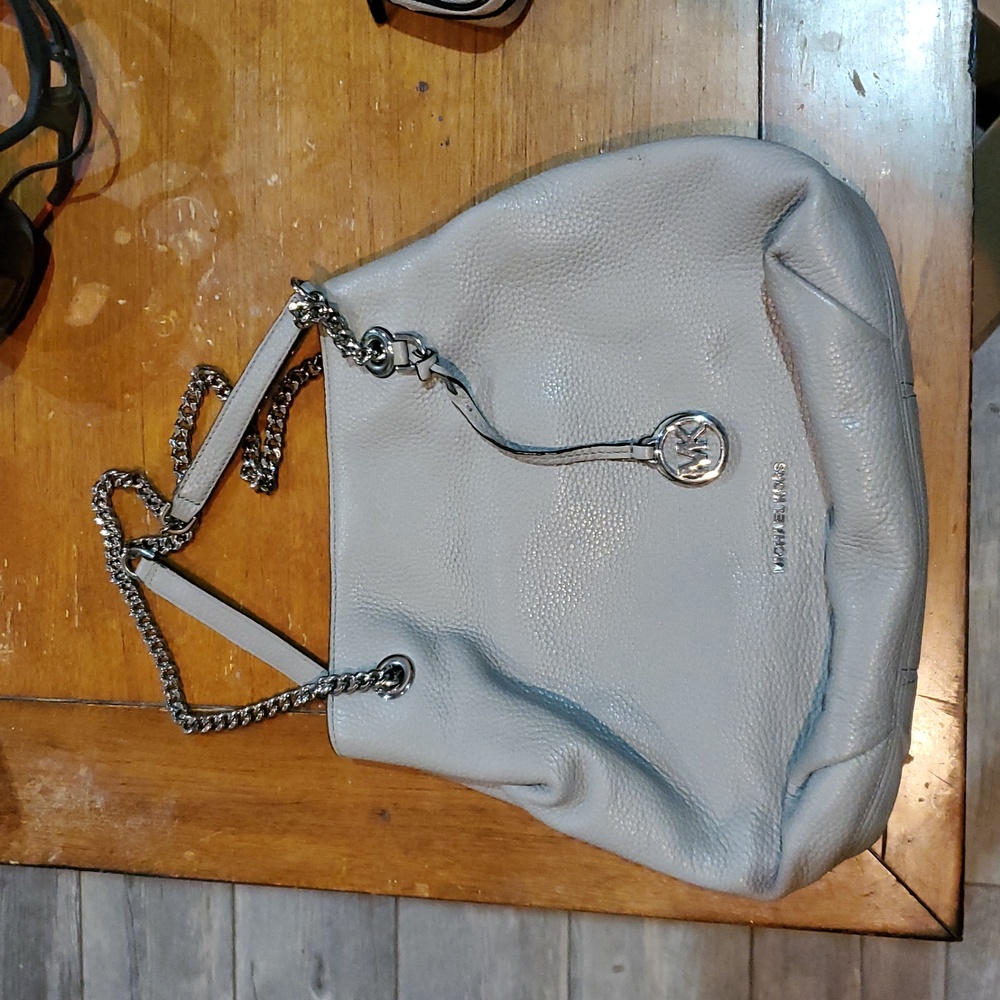 Michael Kors Gray Leather medium sized purse